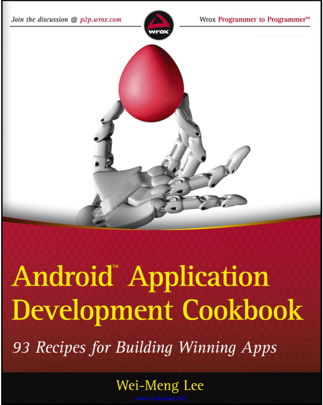 Android Application Development Cookbook: 93 Recipes for Building Winning Apps